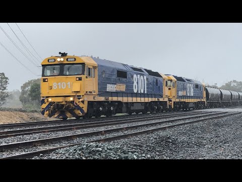 Trains at Epping, Kilmore rd railway crossing