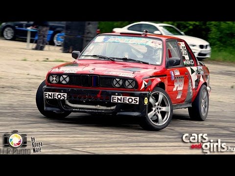 BMW E30 4.0 V8 Drifting - Cselőtei Nikolett - Street Drift Championchip RD1 - 2017 Mezőkövesd