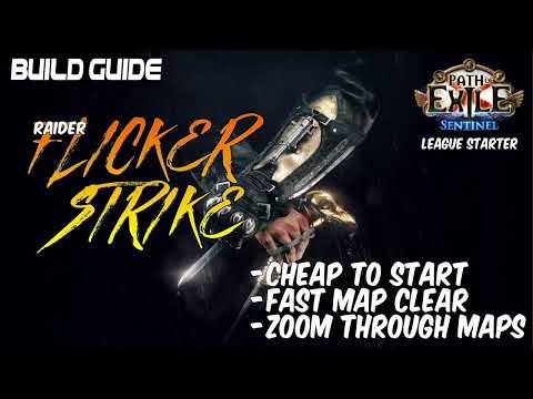 [PathOfExile 3.18] Flicker Strike Raider League starter build guide for cheap