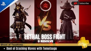 Ghost of Tsushima - Sakai Vs Tomotsugu - Lethal / No resolve  - LPSG