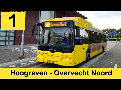 U-OV lijn 1: Hoograven - Overvecht Noord | Qbuzz 4607 | 2024