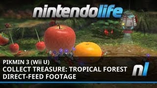 Pikmin 3 (Wii U) Collect Treasure: Tropical Forest - Direct Feed Footage