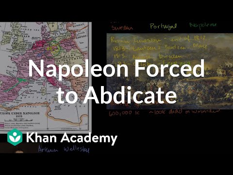 Napoleon Forced to Abdicate