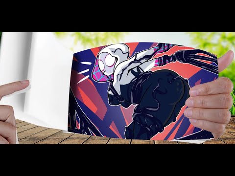 SPIDER-GWEN gets the VENOM symbiote (Across the Spider verse) | FlipBook