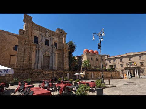 Historical Center of Palermo Sicily [5K ULTRA HD] - Mediterranean architecture - Beautiful Sicily