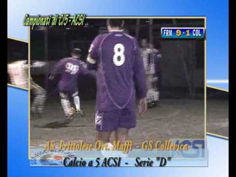 Calcio a 5 ACSI - Serie D - Frittolese Maffi - Collevica con prodezze.avi