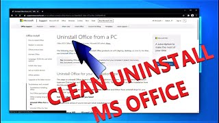 HOW TO CLEAN UNINSTALL MS OFFICE COMPLETELY | 2021