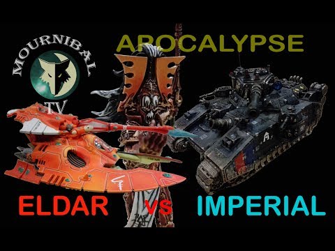 APOCALYPSE 40k 8th Edition   Eldar vs Imperial