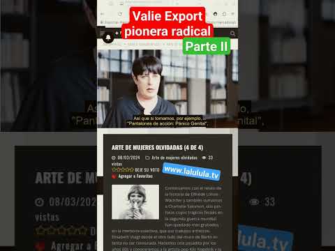 Valie Export: la mujer que cambió el arte #obituario #luto #noticias #homenaje #fyp #qepd #epd #dep
