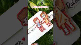 Easy DIY Rakhi Card❤️✨ | QuinnsArte | #diy #diycrafts #shorts