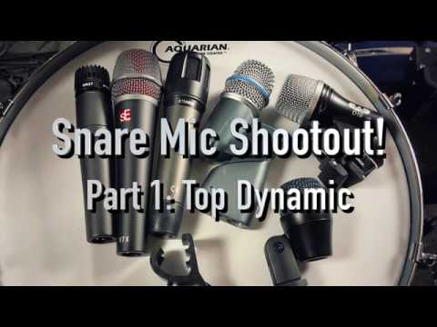 Snare Microphone Shootout, Part 1: Top Dynamic Mics