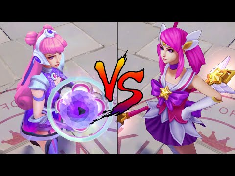 Space Groove Lux vs Star Guardian Lux Skin Comparison Spotlight (League of Legends)