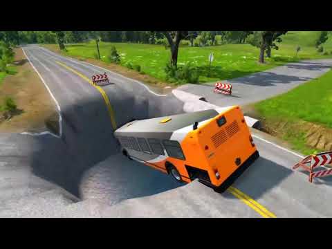 Top Realistic Crashes -Train Accidents - Cars vs Giant Pit Deep Water  - #BeamNG.DRIVE