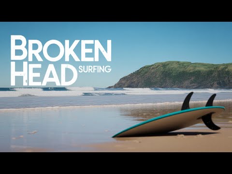 Broken Head Surfing Adventure 🌊 | Crystal-Clear Waves from Above | Byron Bay Drone