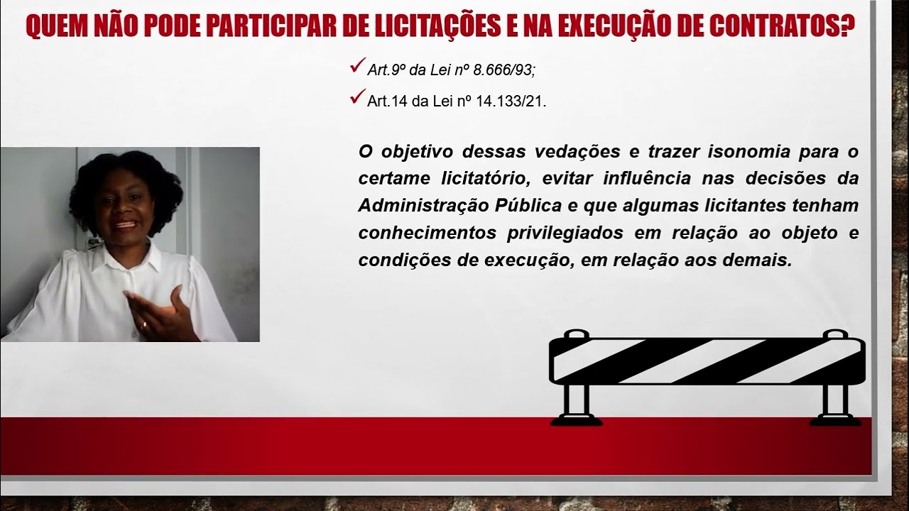 Dica 71. Vedação de participação em licitações e contratações na Lei 14.133/21. Quem está impedido?