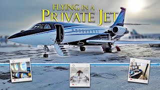 Flying in a $30M Private Jet: Calgary to Palm Springs 4K ~ Cinematic Travel Video