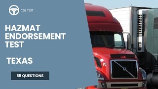 Hazmat Endorsement Test 2026 Texas - Questions and Answers