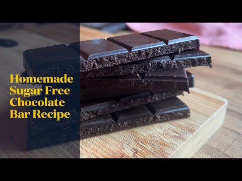 Sugar Free Dark Chocolate Bar Recipe! 🍫