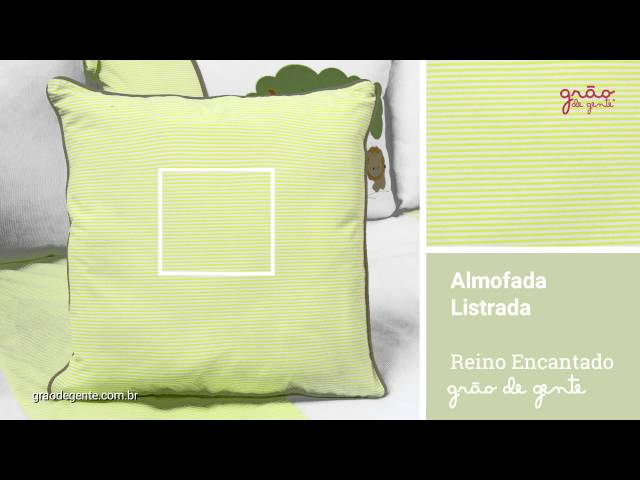 Almofada Listrada Reino Encantado Verde | Ref: 52299