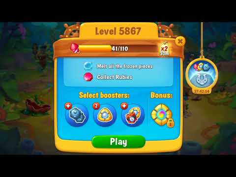Fishdom: Shipwrecked level 3 + Level 5867