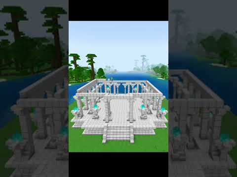 How To Build a Fantasy Temple of Light (Tutorial) in Minecraft.