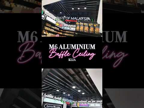 M6 Aluminium Baffle Ceiling @ KLIA 1