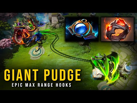 🔥 GIANT Pudge With MAX RANGE Hooks 🔥
