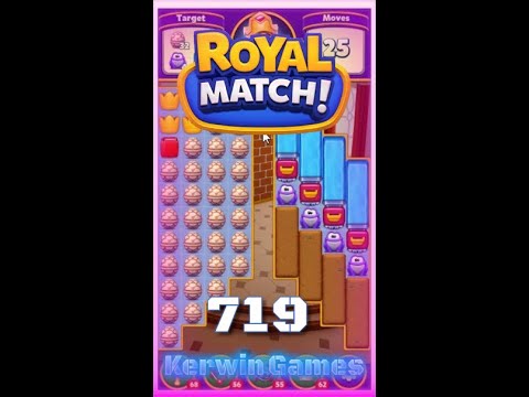 Royal Match Level 719 - Super Hard Level - No Boosters
