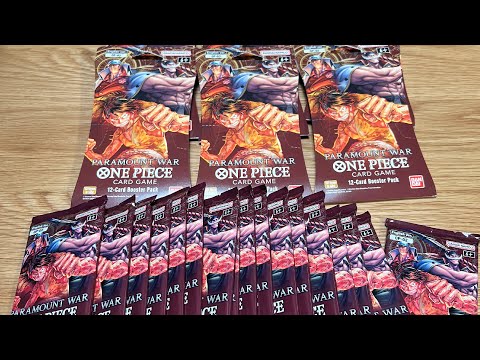 Opening 21 ONE PIECE OP-02 Paramount War Booster Packs
