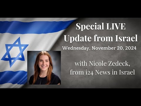 Special LIVE Update from Israel with Nicole Zedeck