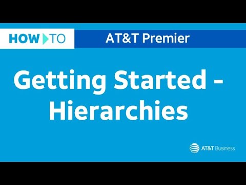 Getting started with hierarchies | AT&T Premier