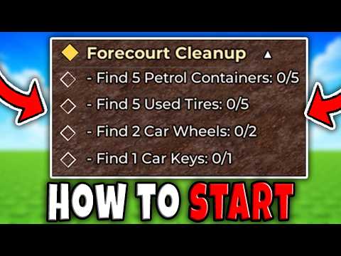 How to START FORECOURT CLEANUP MISSION in STORAGE HUNTERS OPEN WORLD Roblox