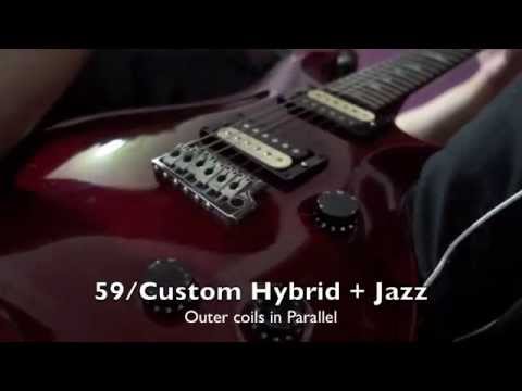 Seymour Duncan 59 CUSTOM HYBRID SH16 and JAZZ SH2 PRS 5 Way Rotary