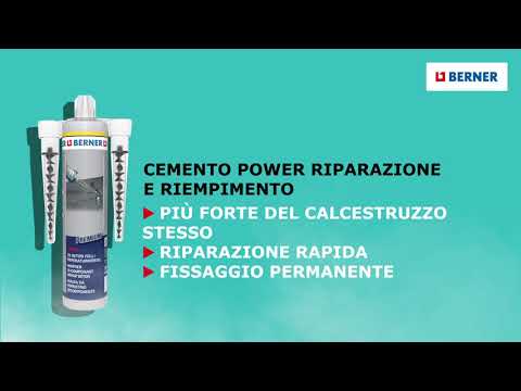 Malta bicomponente per riempire e riparare crepe o fori praticati in calcestruzzo, mattoni, pietra