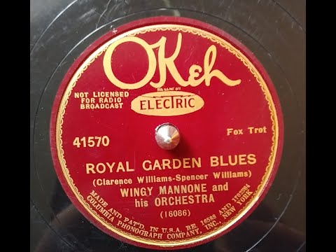 WINGY MANONE And His Orchestra – ROYAL GARDEN BLUES – Okeh 41570