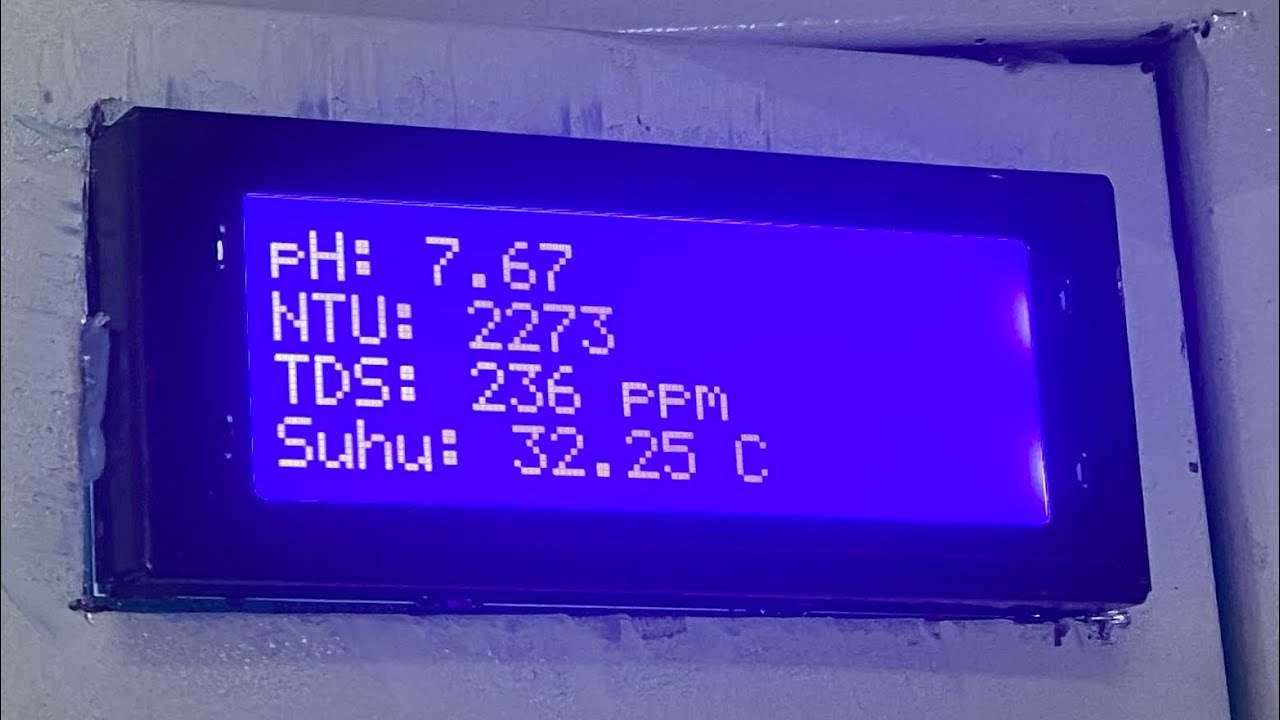 Monitor PH Turbidity(NTU) TDS (ppm) Suhu ('C) via Telegram IOT