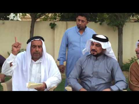 الشاعر رمضان العلي السليمان في مضيف الشيخ ناجي الجباره