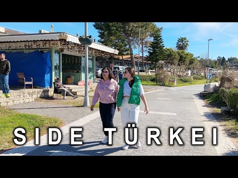 ANTALYA Shopping in Side PROMENADE. Strand. Meer. Türkei im Winter #antalya #side #türkei #kumköy