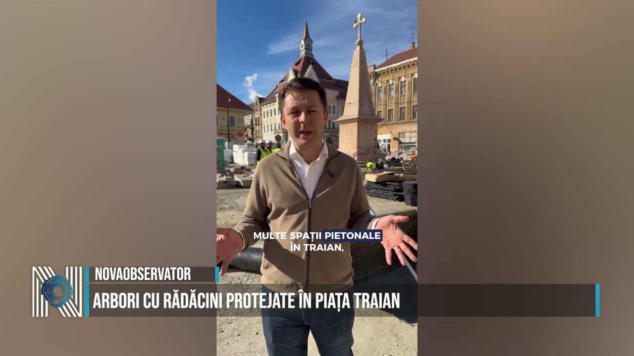 ARBORI CU RĂDĂCINI PROTEJATE ÎN PIAȚA TRAIAN