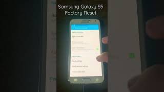 Samsung Galaxy S5 Factory Reset