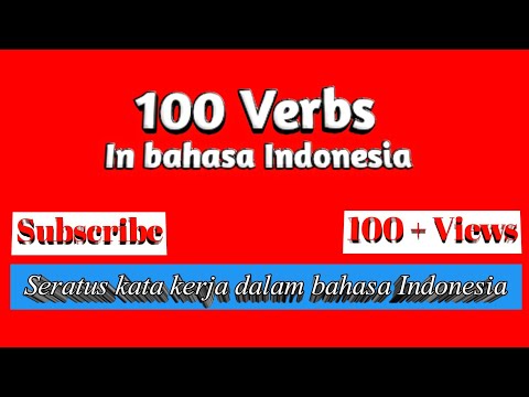 100 verbs in bahasa Indonesia| learn bahasa Indonesia