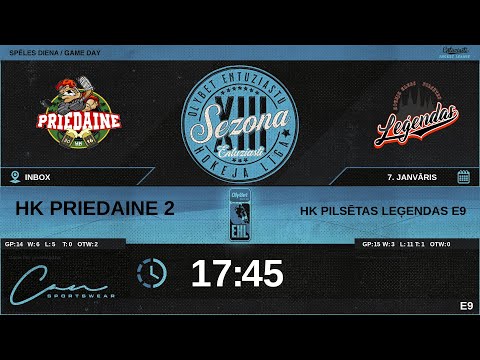 2024 01 07 | HK PRIEDAINE 2 (PR2) - HK PILSĒTAS LEĢENDAS E9 (PL3) | E9