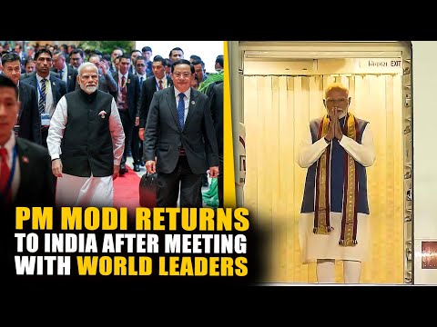 PM Modi concludes his Laos visit, arrives back in India