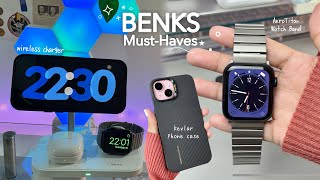 Ultimate BENKS Bundle ⌚️ Kevlar® iPhone Case, AeroTitan Band & 3in1 Wireless Charger  ❤︎ Emmy Lou