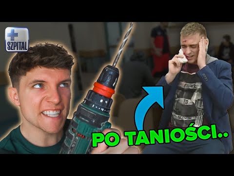 SZPITAL *dentysta wiercił mu wiertarką*