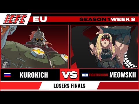 kurokich (Potemkin) vs Meowskii (Zato) Losers Finals - ICFC GGST EU: Season 1 Week 8