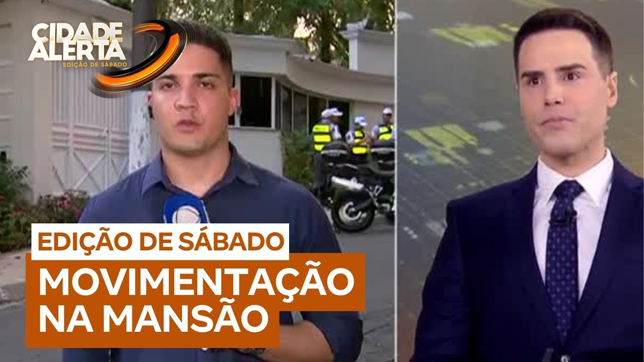 Familiares de Silvio Santos se reúnem na residência do apresentador