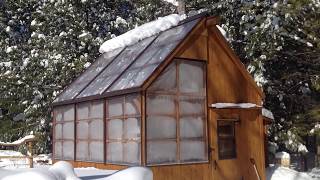 Serre 4 saisons en cèdre ETFE mars 2017