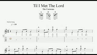 Til I Met The Lord - The Caravans (1962) | Devotional Song | Guitar TAB | Piano Sheet Music