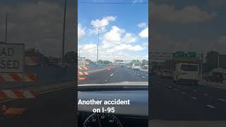 Bad traffic resulting from an  accident I-95 #accident #florida #i95 #traffic